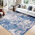 RELEANY Washable Area Rugs Square 9ft Non-Slip Modern Abstract Soft by RELEANY