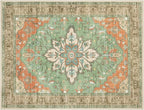 Washable 2x3 Entry Rug, Floral Vintage Design Area Rug, Non Slip Laundry Room - Image 8