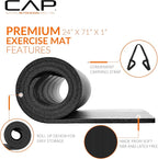 CAP Barbell 1-Inch High Density Exercise Yoga Mat - Image 3