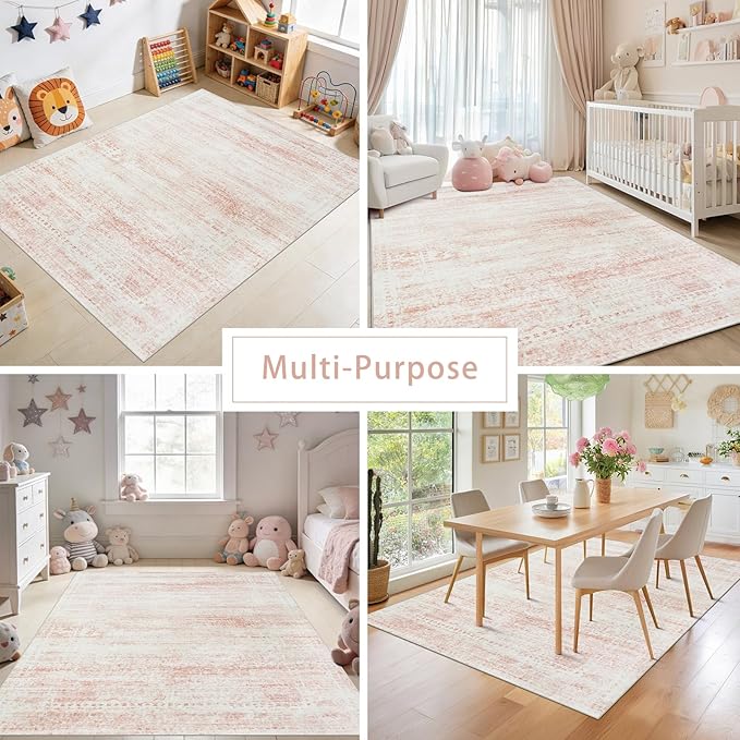 Srugn Washable Rugs 5x7 Area Rugs - Image 5