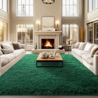 qulint 9x12 Area Rug for Living Room, Soft Shag Shaggy Large Rug for Bedroom by QULINT