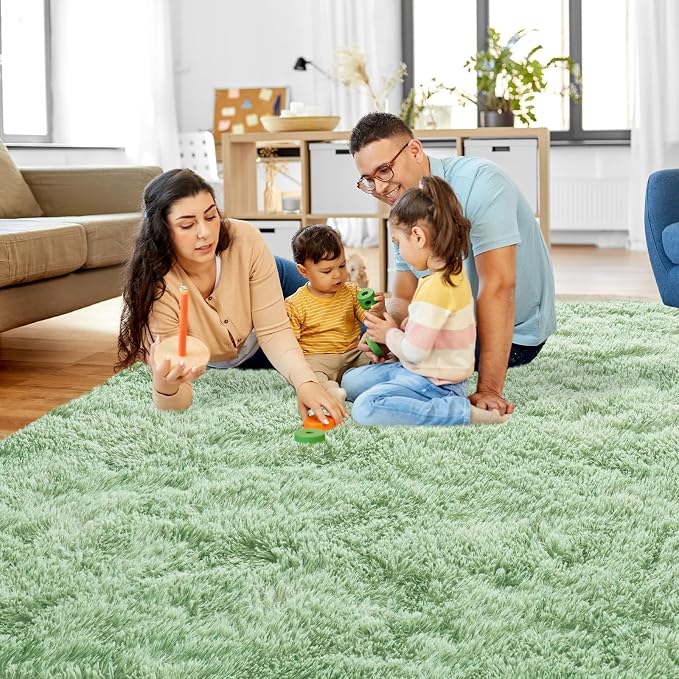 Mugorn 5x7 Rugs for Living Room, Soft Carpet Shag Kids Room Rug, Non-Slip Fuzzy - Image 2