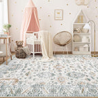 XLUEZ Area Rug 5x7 Living Room Rug, Machine Washable Vintage Distressed Boho - Image 3