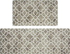 FRESHMINT Kitchen Mat Set of 2, Anti-Fatigue Cushioned Kitchen Mats by FRESHMINT