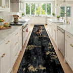 RELEANY Washable Area Rugs 2'6"x14 Non-Slip Modern Abstract Soft by RELEANY