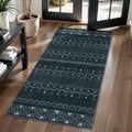SERISSA 2x4 Rugs for Entryway, Washable Non-Slip Grey Small Runner Rug by SERISSAHomeDecorCollection