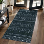 SERISSA 2x4 Rugs for Entryway, Washable Non-Slip Grey Small Runner Rug by SERISSAHomeDecorCollection