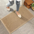 HIYARD Sturdy Front Door Mat, Absorbent Muddy Dirt Resist Welcome Door Mats by HIYARD