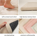 Hakuna Matte CloudSoft Mat for Floor 60" x 80" Beige | Coral Velvet - Image 4
