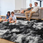 PAGISOFE 9x12 Area Rugs Living Room, Extra Large Black White Grey Rugs - Image 2