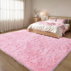 Pink Fluffy 4x6 Area Rugs for Bedroom Girls, Soft Washable Fuzzy Furry Shag Rug - Image 6