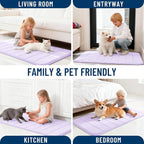OLANLY Memory Foam Bath Mat 70x46, Super Soft Absorbent Bathroom Rugs, Quick Dry - Image 9