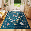 Unirea 3x5 Dark Blue Cat Area Rug by UNIREA