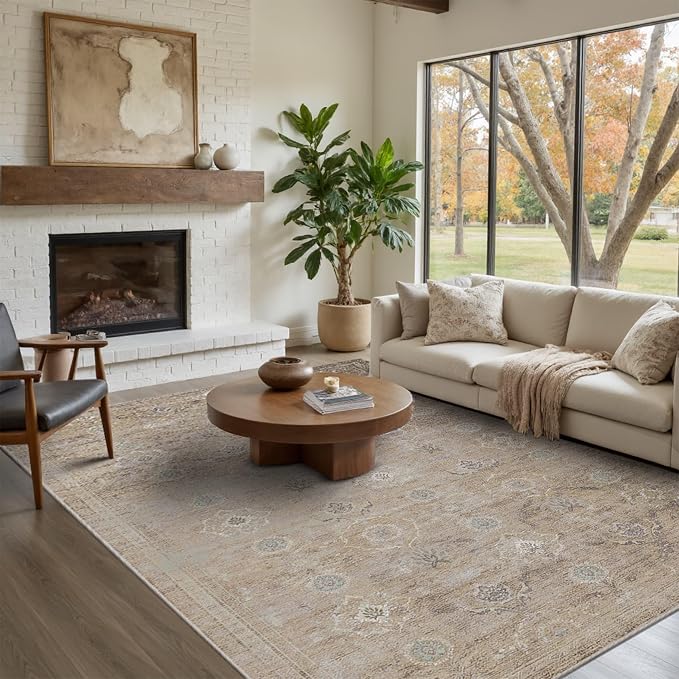 Rugxara Beige Rug 5x7 Neutral Area Rugs by Rugxara