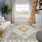 Moynesa Living Room Area Rug 9x12, Ultra-Thin Washable Large Rugs - Image 7
