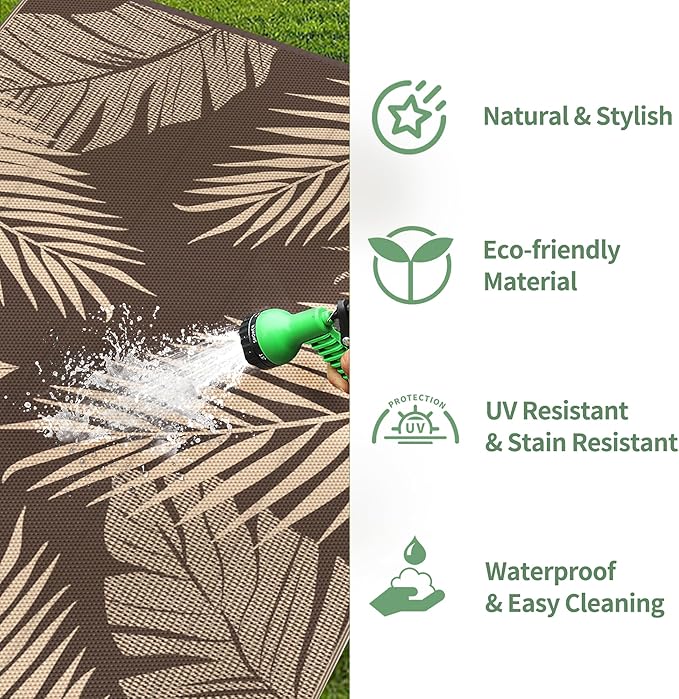 GENIMO Outdoor Rug 4' x 6' Waterproof - Image 6