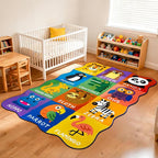 Kids Rugs for Playroom, 4x6 Feet Upgrade Ultra Non Slip Area Rug, Washable Play - Image 6