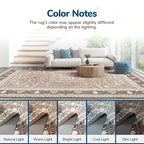 Lessymo 8 x 10 Area Rugs for Living Room, Machine Washable Area Rugs Boho Faux - Image 9