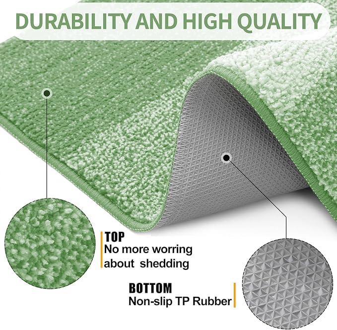 Kitinjoy Indoor Outdoor Door Mat, 44x24 Non-Slip Absorbent Dirt Trapper - Image 3