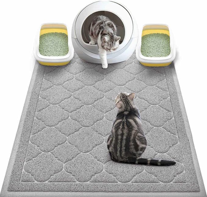 WePet Cat Litter Box Mat, Kitty Premium PVC Pad, Durable Trapping Rug, by WePet