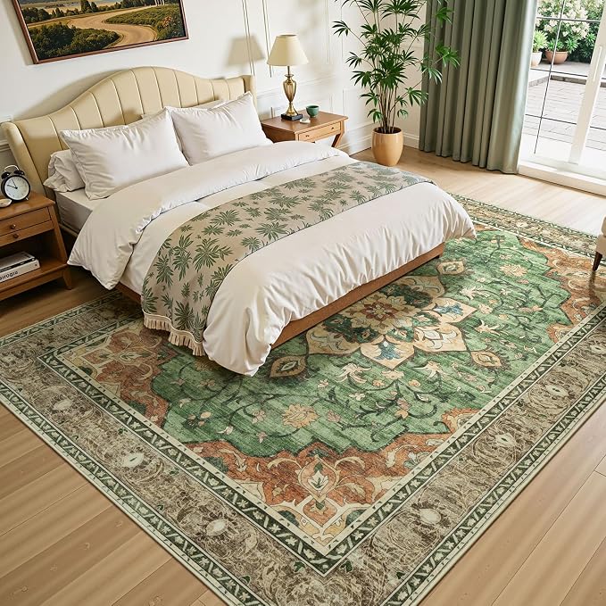 Lessymo Washable Area Rug for Living Room, 9x12 Large Rugs - Image 2