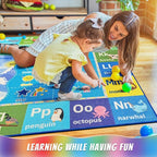 Macgace ABC Kids Rug for Playroom, 5x7 Washable Classroom Area Rugs, Toddler - Image 2