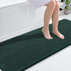 OLANLY Bathroom Runner Rugs 70x24, Soft Absorbent Chenille Bath Rugs, Rubber by OLANLY