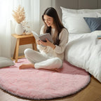 ONASAR Light Pink Round Area Rugs 6ft - Image 6