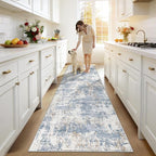 XLUEZ 2.6x8 Runner Rug for Hallway, Washable Modern Abstract Runner Rugs - Image 2