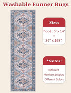 SERISSA Runner Rug for Hallways, 3x14 Washable Non Slip Kitchen Runner Rug - Image 6