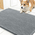 OLANLY Dog Door Mat for Muddy Paws 24x16, Absorbs Moisture and Dirt, Absorbent by OLANLY