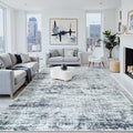 5x7 Area Rugs Washable Rug: Anti-Skid Abstract Modern Living Room Rug Soft Thin by Crority