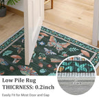 Mushroom Insect 6ft Round Rug Washable Non-Slip Soft Ultra-Thin Boho Circle - Image 5