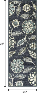 Maples Rugs Reggie Floral Runner Rug - Image 2