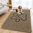 Smiry Dog Door Mat for Muddy Paws, Absorbent Dirt Trapper Non Slip Quick Dry by Smiry