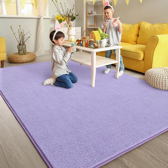 Pettop 7x10 ft Purple Area Rugs - Image 5