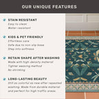 Hazo Haus Brown and Green Kitchen Sink Runner Rug 2x5 - Image 7