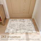UERMEI 2x3 Entryway Area Rug: Washable Neutral Modern Abstract Small Rug - Image 4