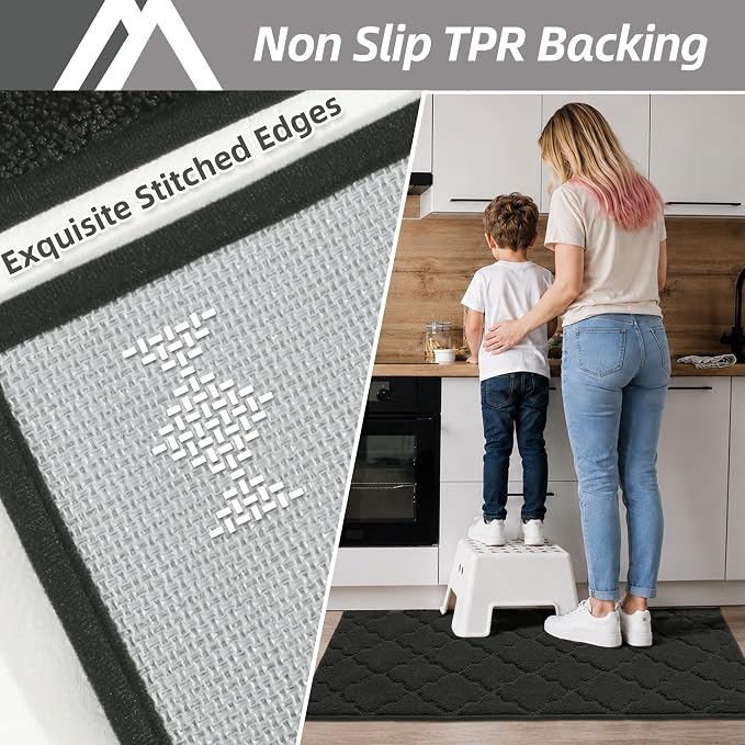 COSY HOMEER Soft Kitchen Rugs for in Front of Sink Super Absorbent Kitchen - Image 5