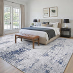 Area Rugs 10x14 Living Room: Large Modern Abstract Washable Rug Soft Anti-Skid - Image 3
