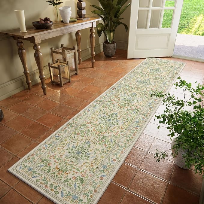 Washable Runners for Hallways Kitchen Rug: 2'x10' Runner Rugs Stain Resistant - Image 2