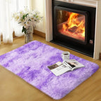 qulint 2x3 Rugs for Bedroom, Fluffy Purple Rug for Living Room Soft Shag Small - Image 2