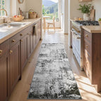 2x6 Ft Washable Runner Rug, Non-Slip Low Pile Hallway Kitchen Area Rug - Image 4