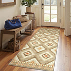 Area Rug 2x6 Rug Machine Washable Non-Slip Low Pile Print Pattern Western Rug by BESTSWEETIE