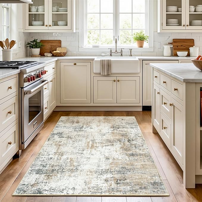 3x5 Area Rug Non-Slip, Machine Washable Soft Low Pile Small Rugs - Image 6