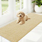 OLANLY Dog Door Mat for Muddy Paws 59x20, Ultra Absorbent Chenille Mud Doormat by OLANLY