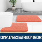 OLANLY Bathroom Rugs 30x20, Extra Soft Absorbent Chenille Bath Rugs, Rubber - Image 7
