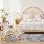 DMOYEST Washable Runner Rug for Hallway: 2.6x8 Neutral Modern Abstract Low Pile - Image 2