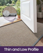 DEXI Ultra Thin Entryway Indoor Door Mat 32x48, Non Slip Rubber Backing Inside - Image 4