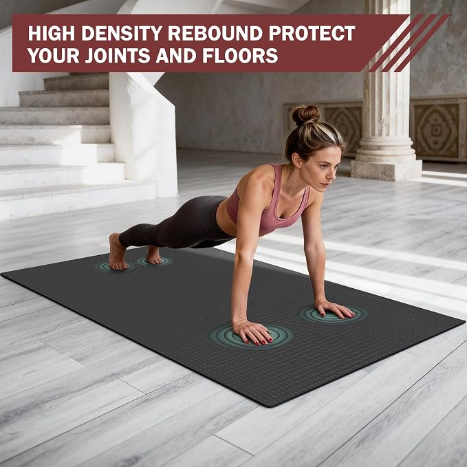 Stepwaver Extra Large Exercise Mat, Shoe-Friendly, Ultra Durable, Thick Large - Image 4